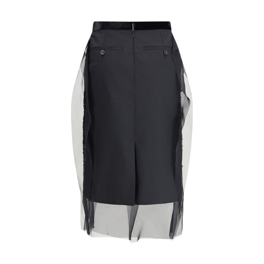 Sacai Rock mit Paillettenstickerei