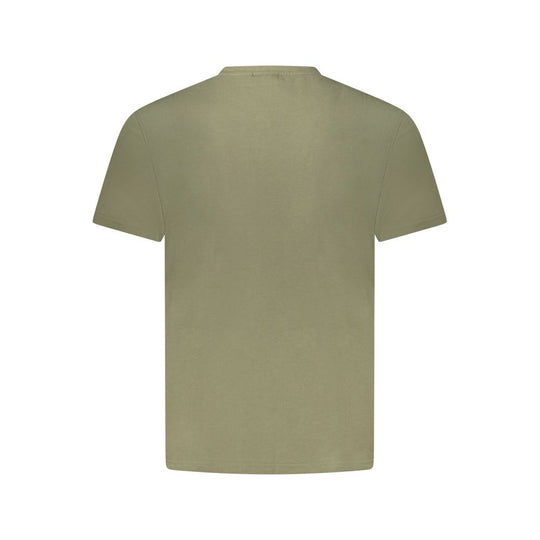 Napapijri Grünes Baumwolle Männer T-Shirt