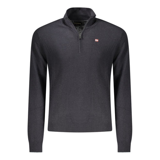 Napapijri Schwarzer Pullover aus Wolle für Männer
