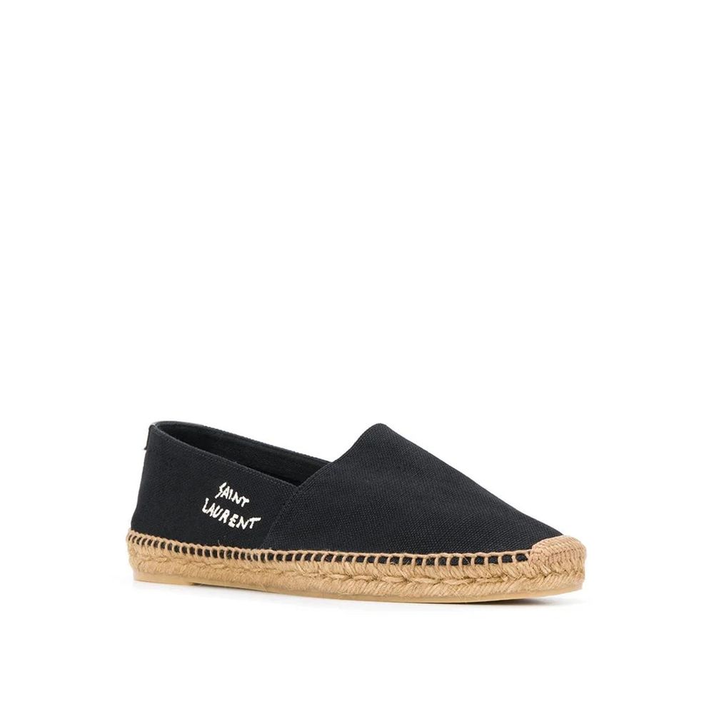 Saint Laurent Logo-Espadrilles aus Segeltuch