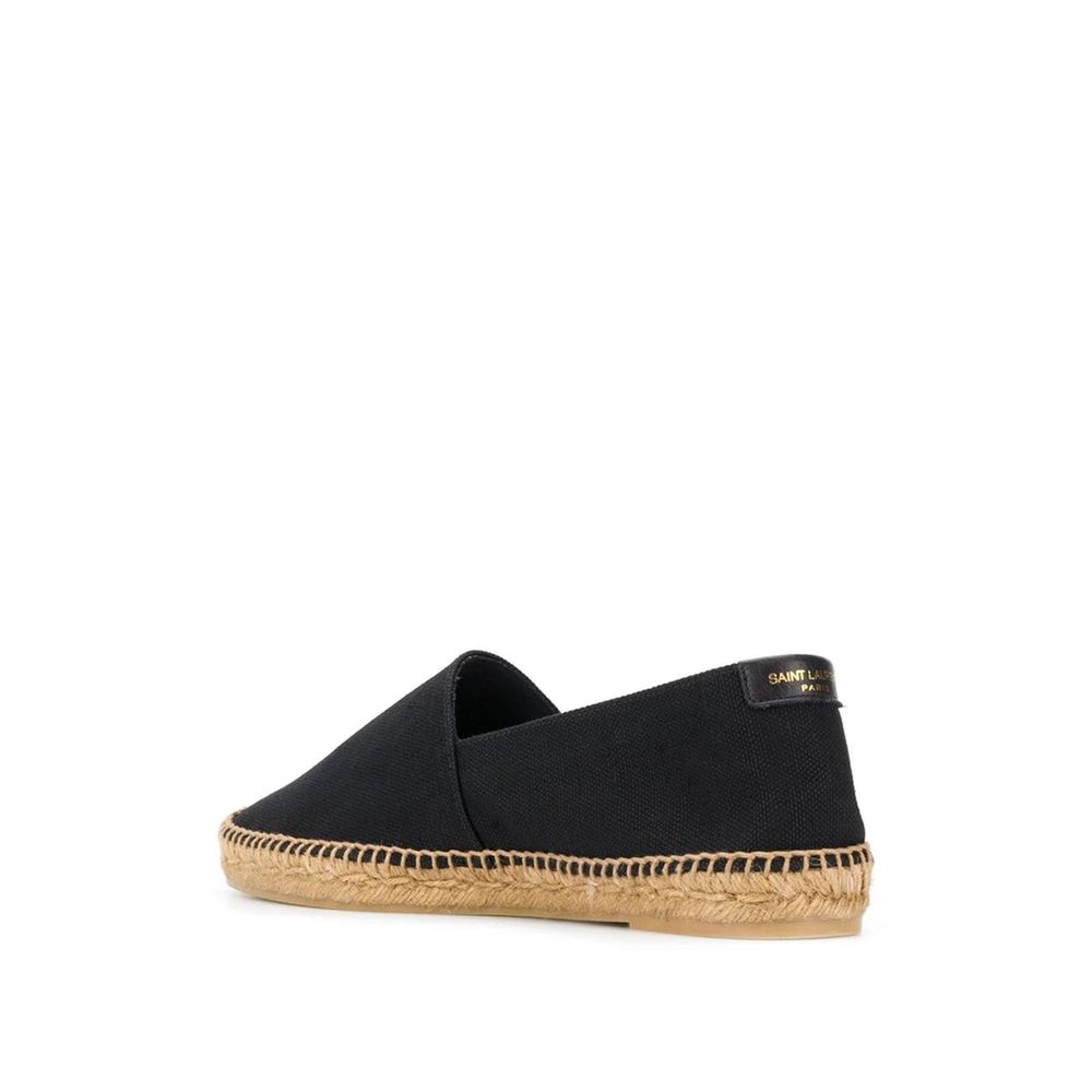 Saint Laurent Logo-Espadrilles aus Segeltuch