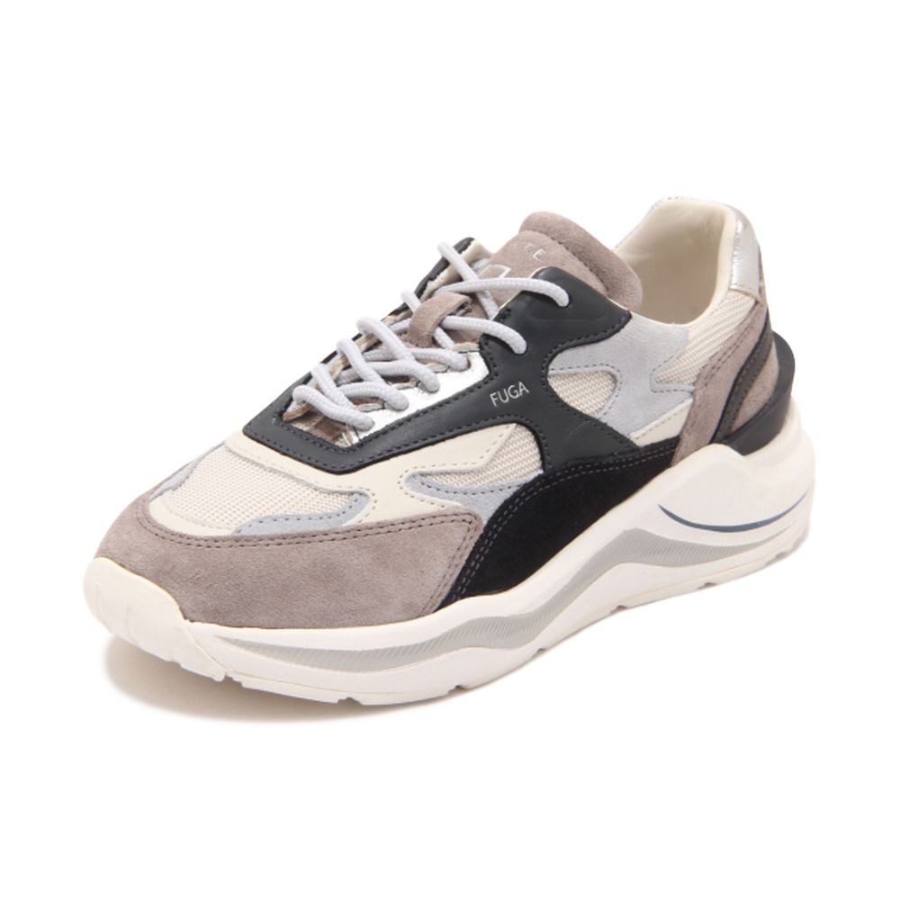 D.A.T.E Beige Leder Sneaker
