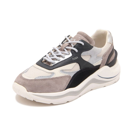 D.A.T.E Beige Leder Sneaker