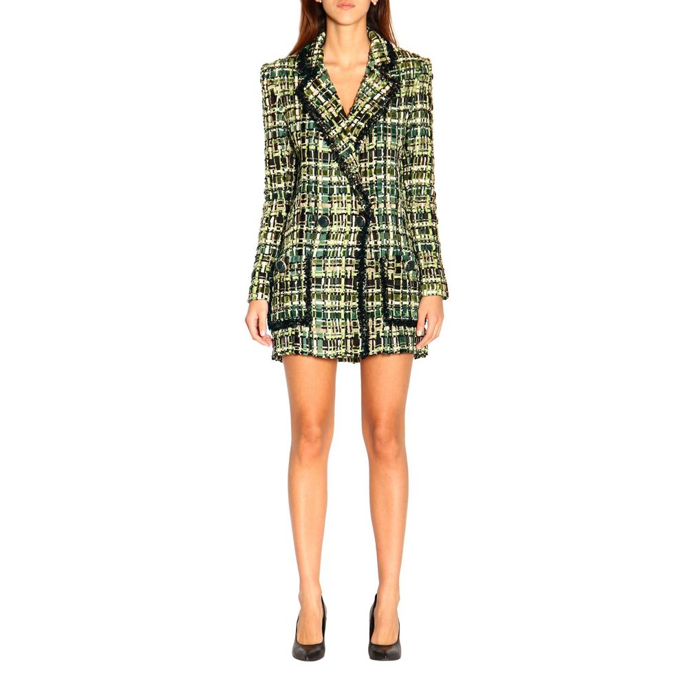 Elisabetta Franchi Grüner Viskose Blazer für Frauen