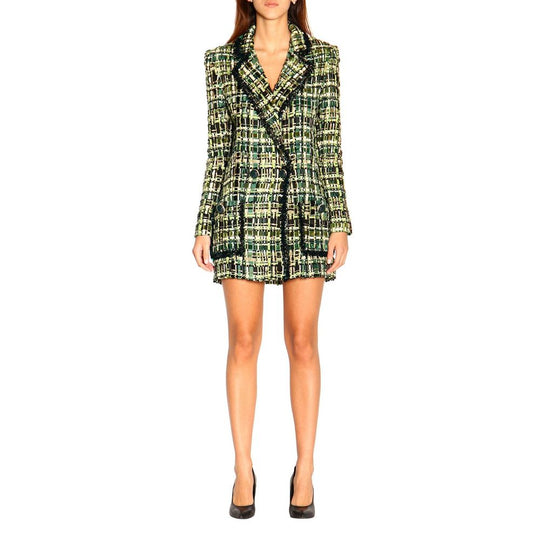 Elisabetta Franchi Grüner Viskose Blazer für Frauen