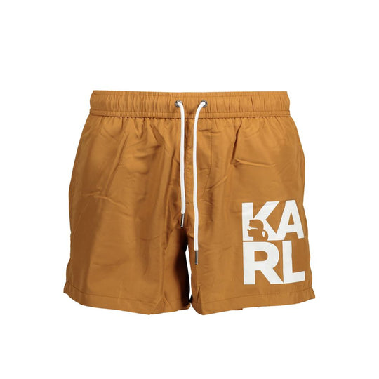 Karl Lagerfeld Braune Polyester-Badebekleidung