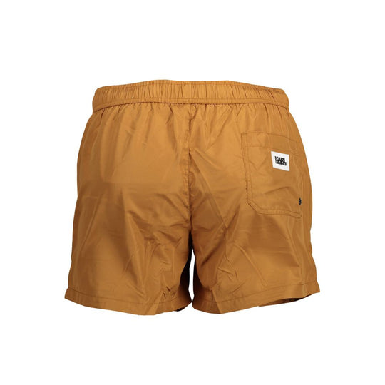 Karl Lagerfeld Braune Polyester-Badebekleidung