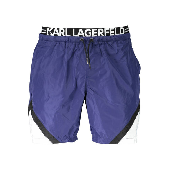 Karl Lagerfeld Blaue Polyester-Badebekleidung
