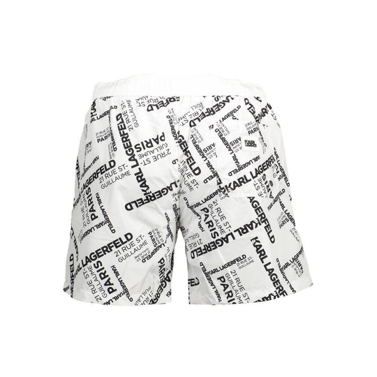 Karl Lagerfeld Weiße Polyester-Badebekleidung