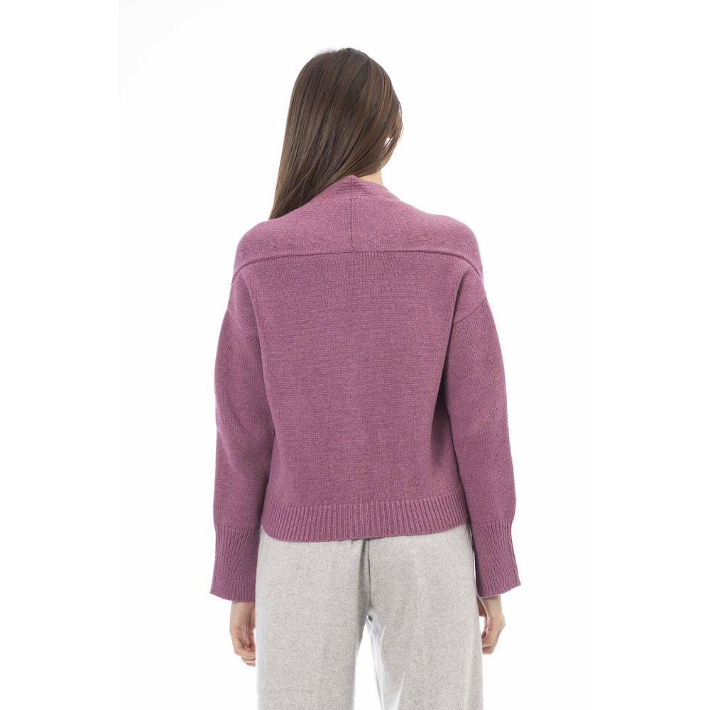 Alpha Studio Multicolor Strickjacke aus Merinowolle