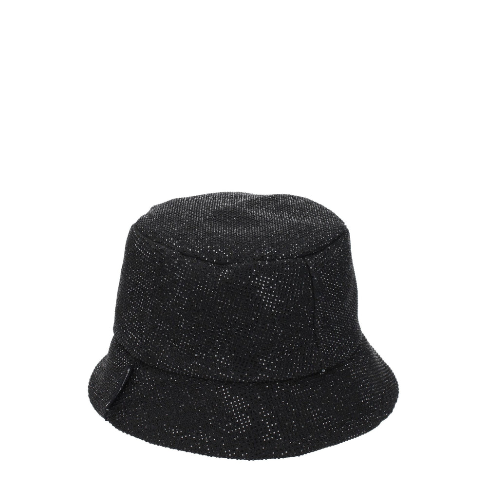 Palm Angels Schwarze Baumwoll-Eimerhüte