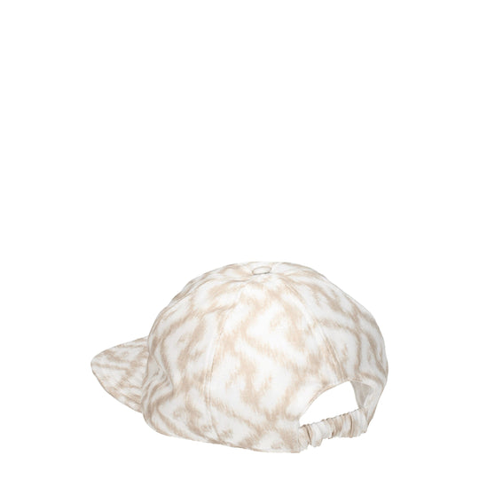 Fendi Beige Seidenmützen (Baseballmütze)