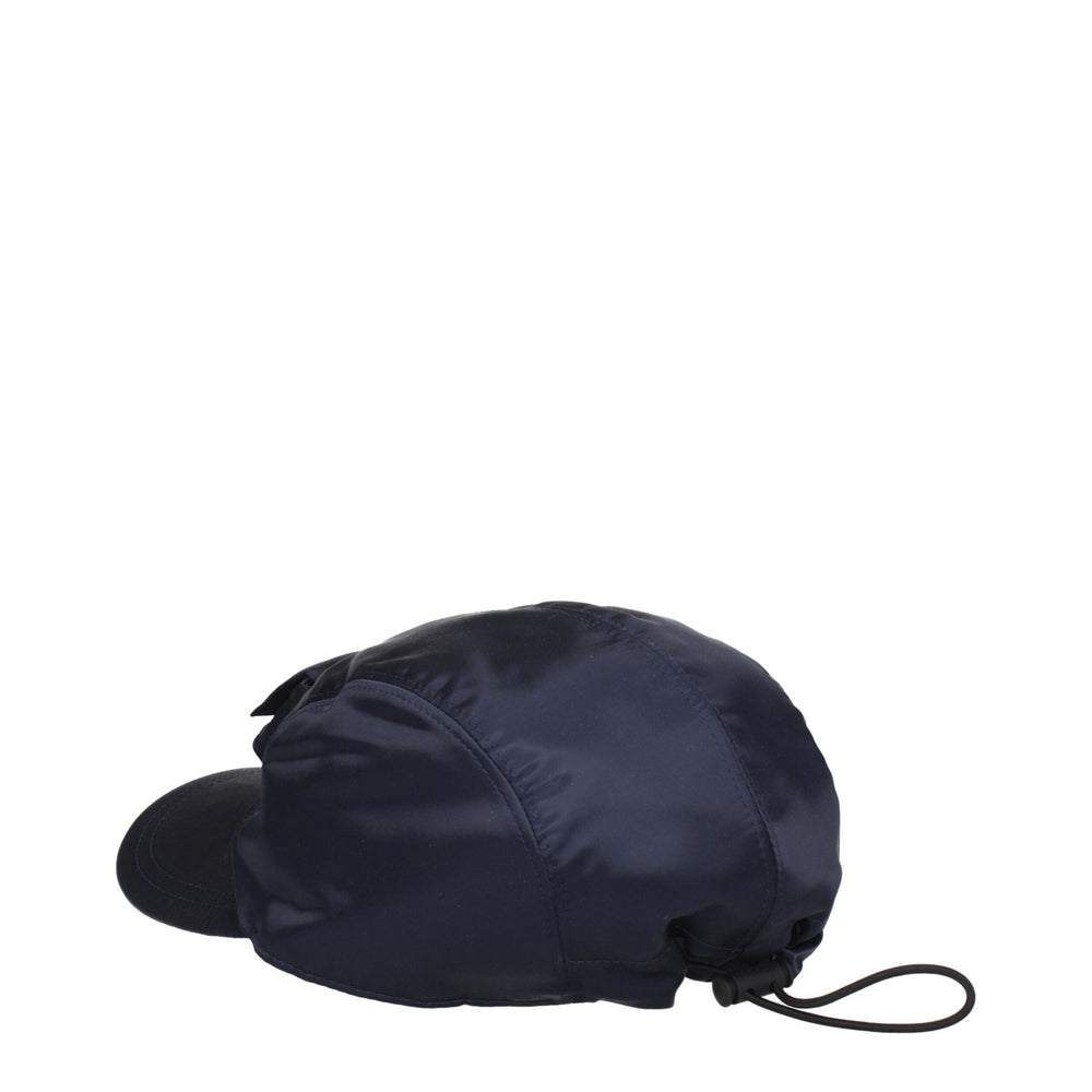 Fendi Blaue Polyamidmützen (Baseballmütze)