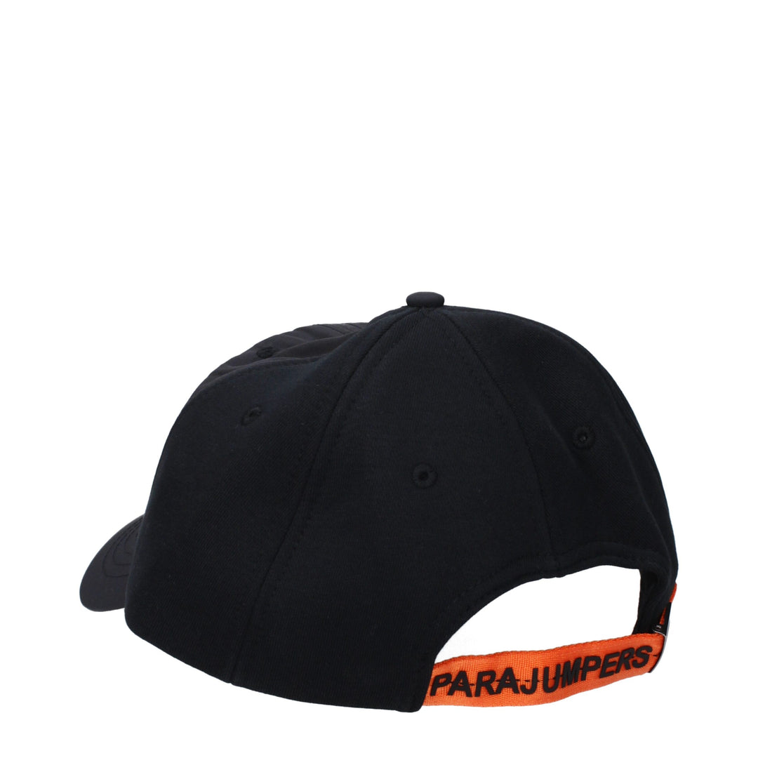 Parajumpers Schwarze Baumwollmützen (Baseballmütze)