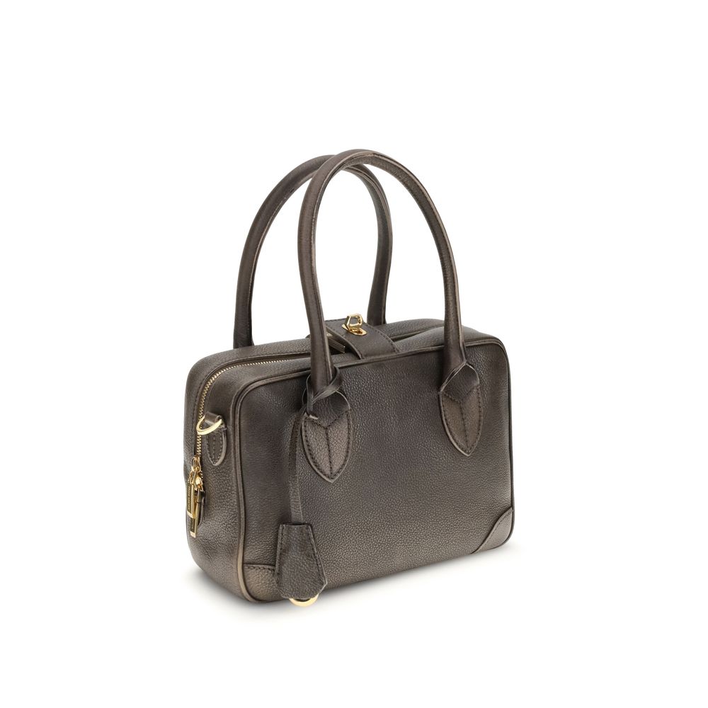 Golden Goose VITA TASCHE BEHANDELTES LEDER KÖRPER GOLD METALL