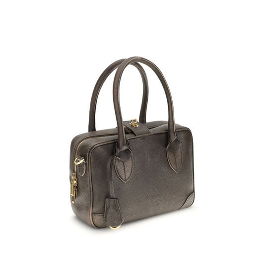 Golden Goose VITA TASCHE BEHANDELTES LEDER KÖRPER GOLD METALL