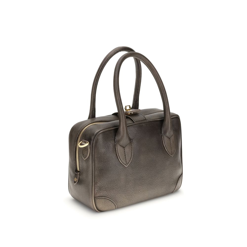 Golden Goose VITA TASCHE BEHANDELTES LEDER KÖRPER GOLD METALL