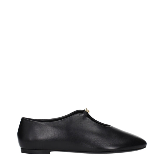 Givenchy Schwarze Leder-Ballett-Flats
