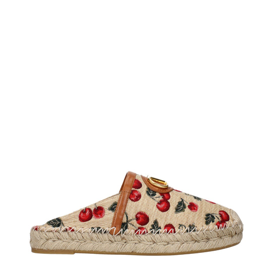 Valentino Garavani Beige Raffia Hausschuhe Sandalen