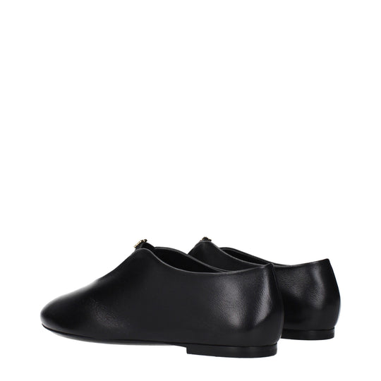 Givenchy Schwarze Leder-Ballett-Flats