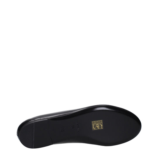 Givenchy Schwarze Leder-Ballett-Flats