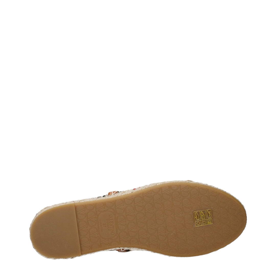 Valentino Garavani Beige Raffia Hausschuhe Sandalen