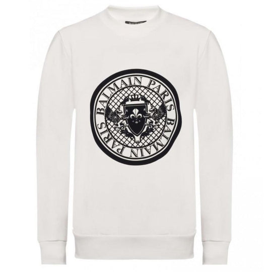 Balmain Weißes Baumwoll-Sweatshirt