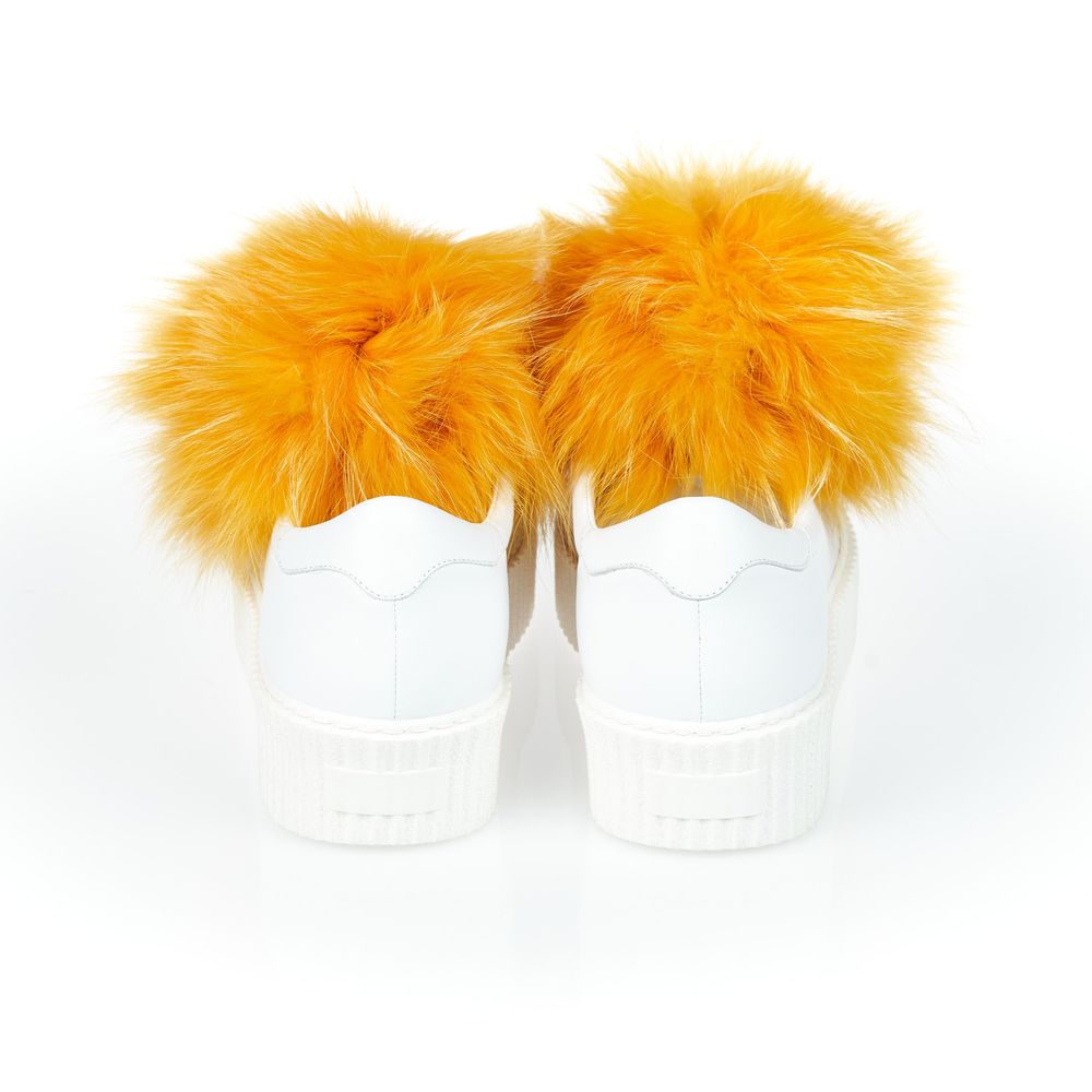 Mr&Mrs Italy Weißer Textilschuh