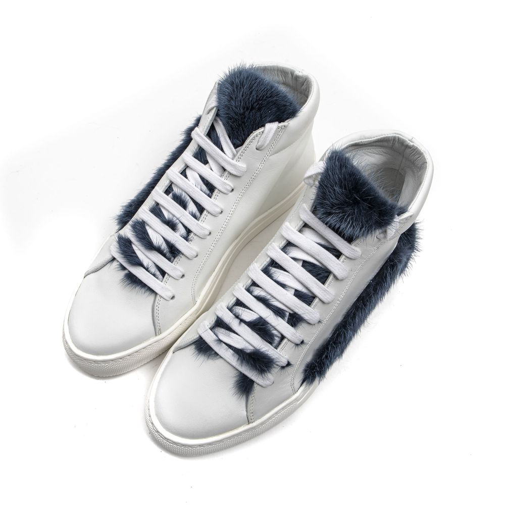 Mr&Mrs Italy Weißes Leder Sneaker