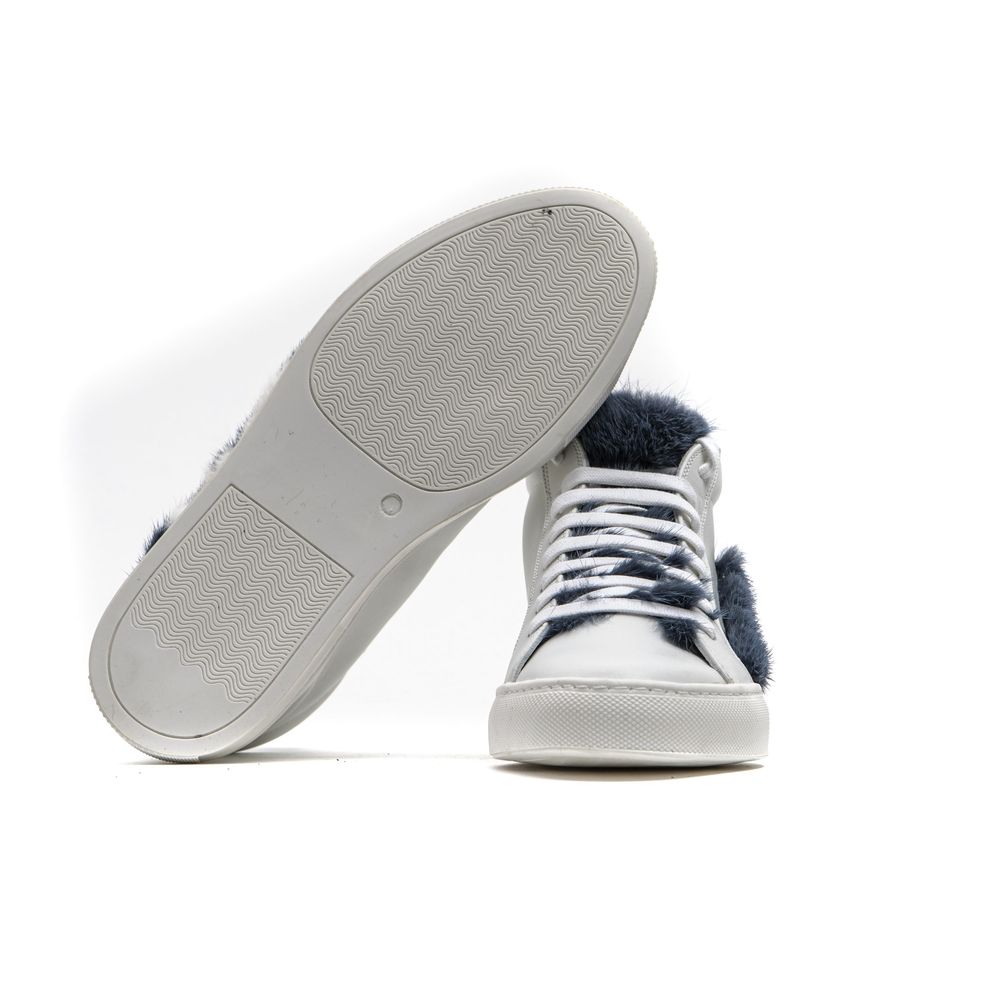 Mr&Mrs Italy Weißes Leder Sneaker