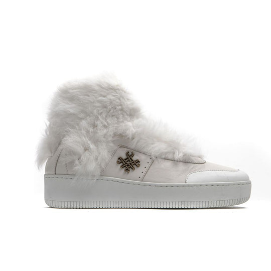 Mr&Mrs Italy Sneaker aus weißer Baumwolle