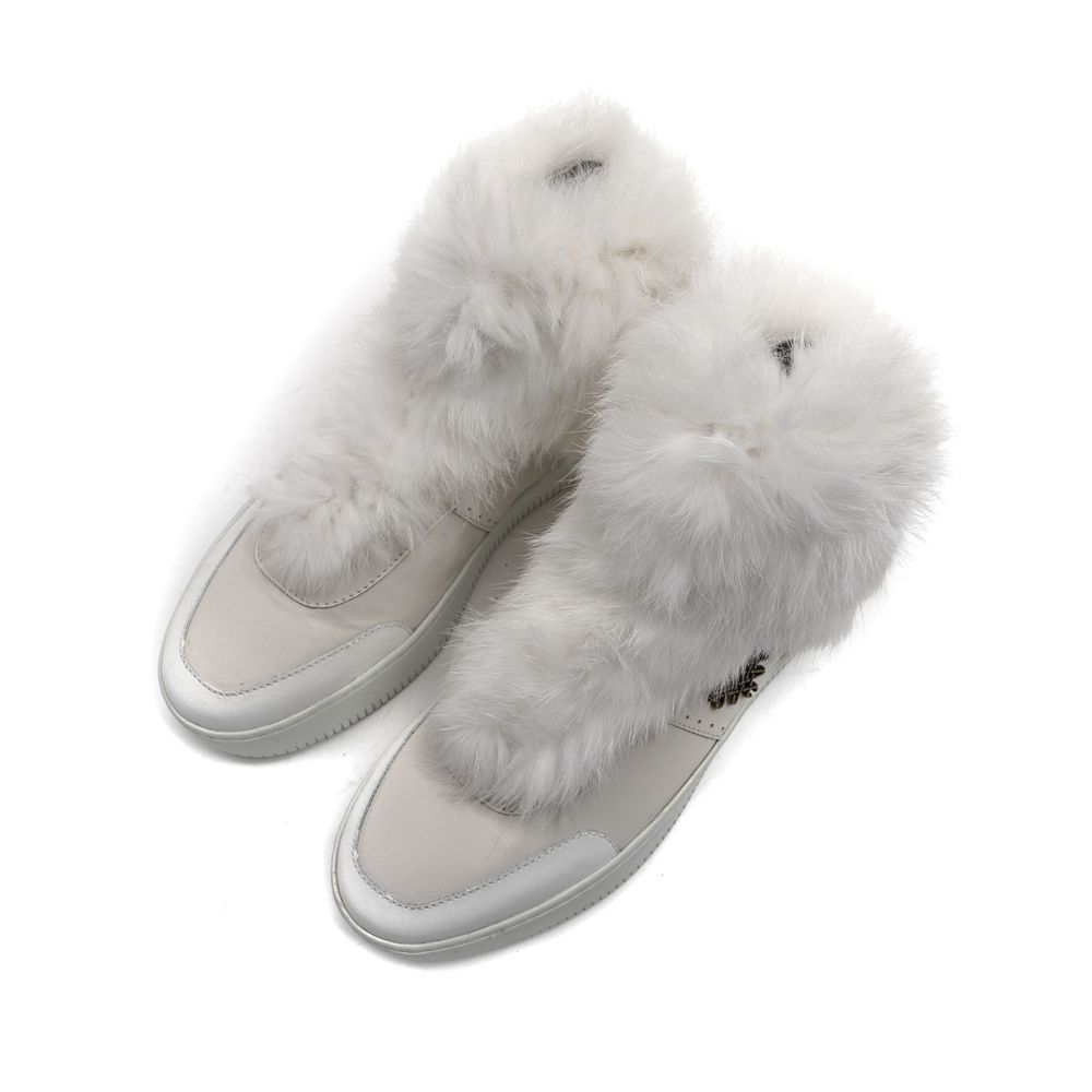 Mr&Mrs Italy Sneaker aus weißer Baumwolle