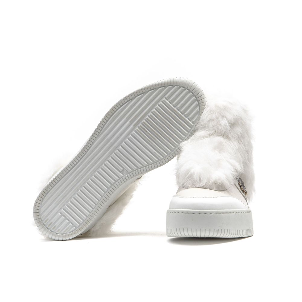 Mr&Mrs Italy Sneaker aus weißer Baumwolle