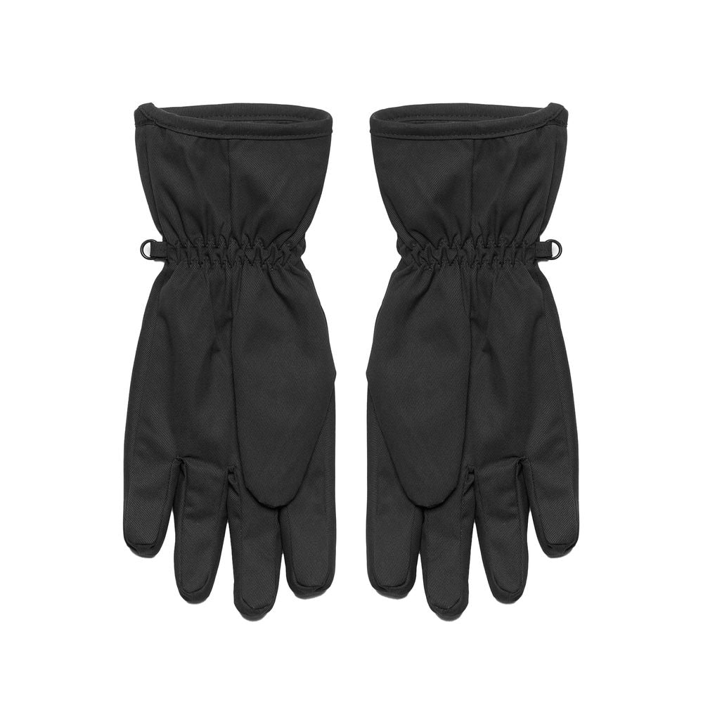 K-WAY Schwarzer Polyester-Handschuh