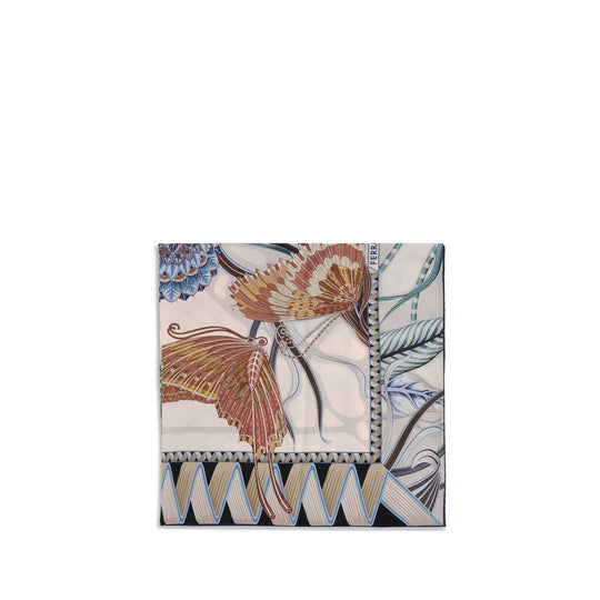 Ferragamo Giada Print Seidenschal