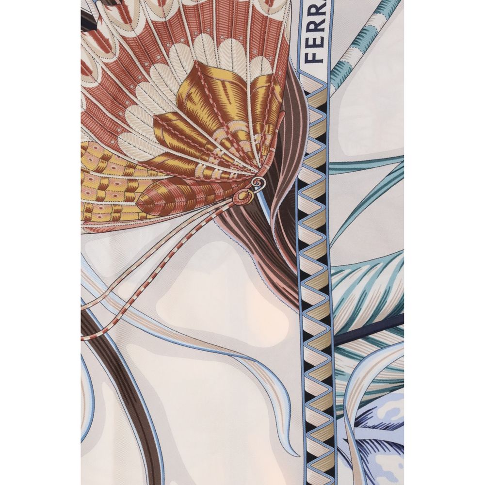 Ferragamo Giada Print Seidenschal