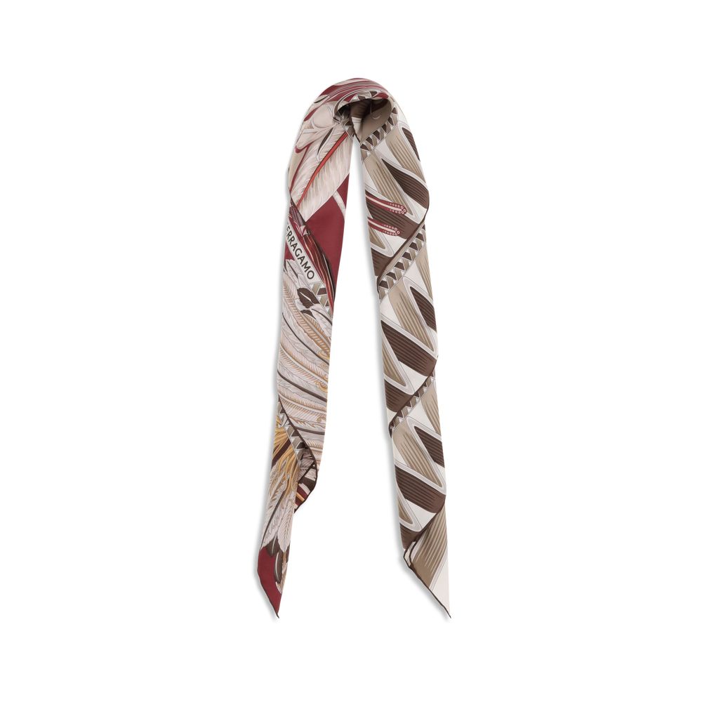 Ferragamo Giada Print Seidenschal