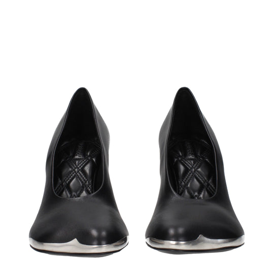Burberry Schwarze Leder High Heel Pumps