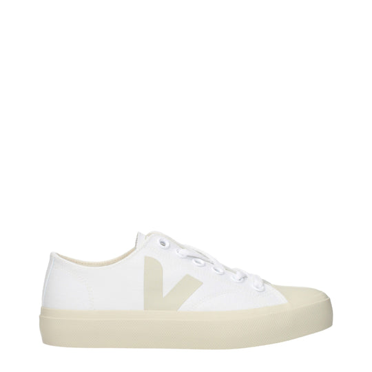 Veja Weiße Stoff-Low Tops