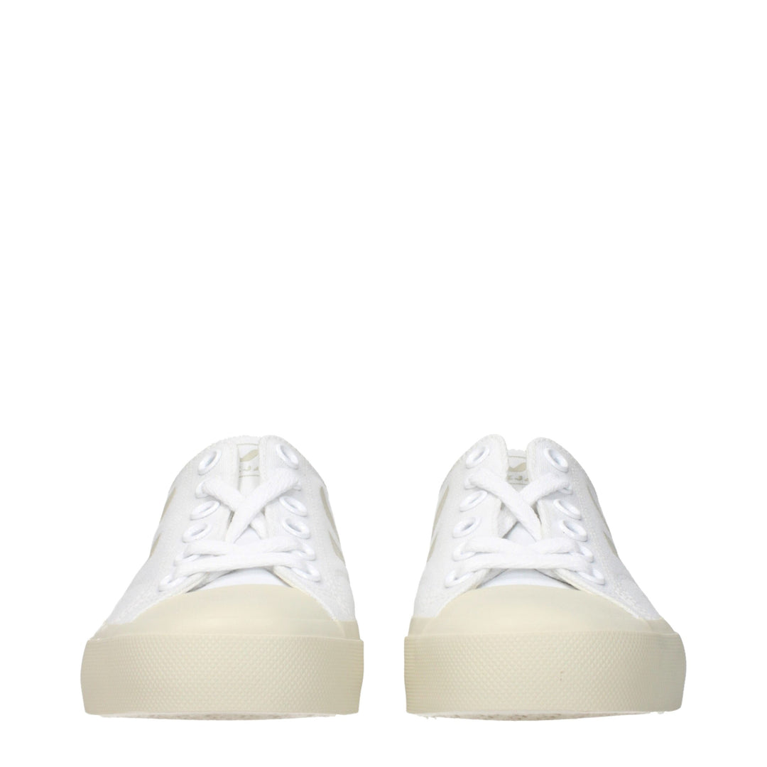 Veja Weiße Stoff-Low Tops
