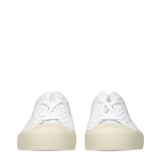 Veja Weiße Stoff-Low Tops