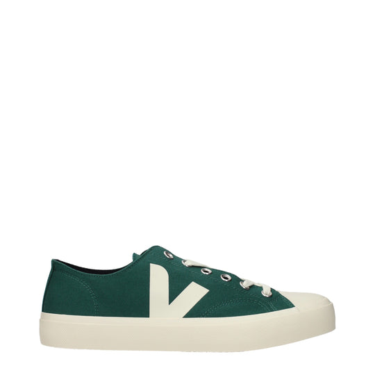 Veja Grüner Stoff Low Tops