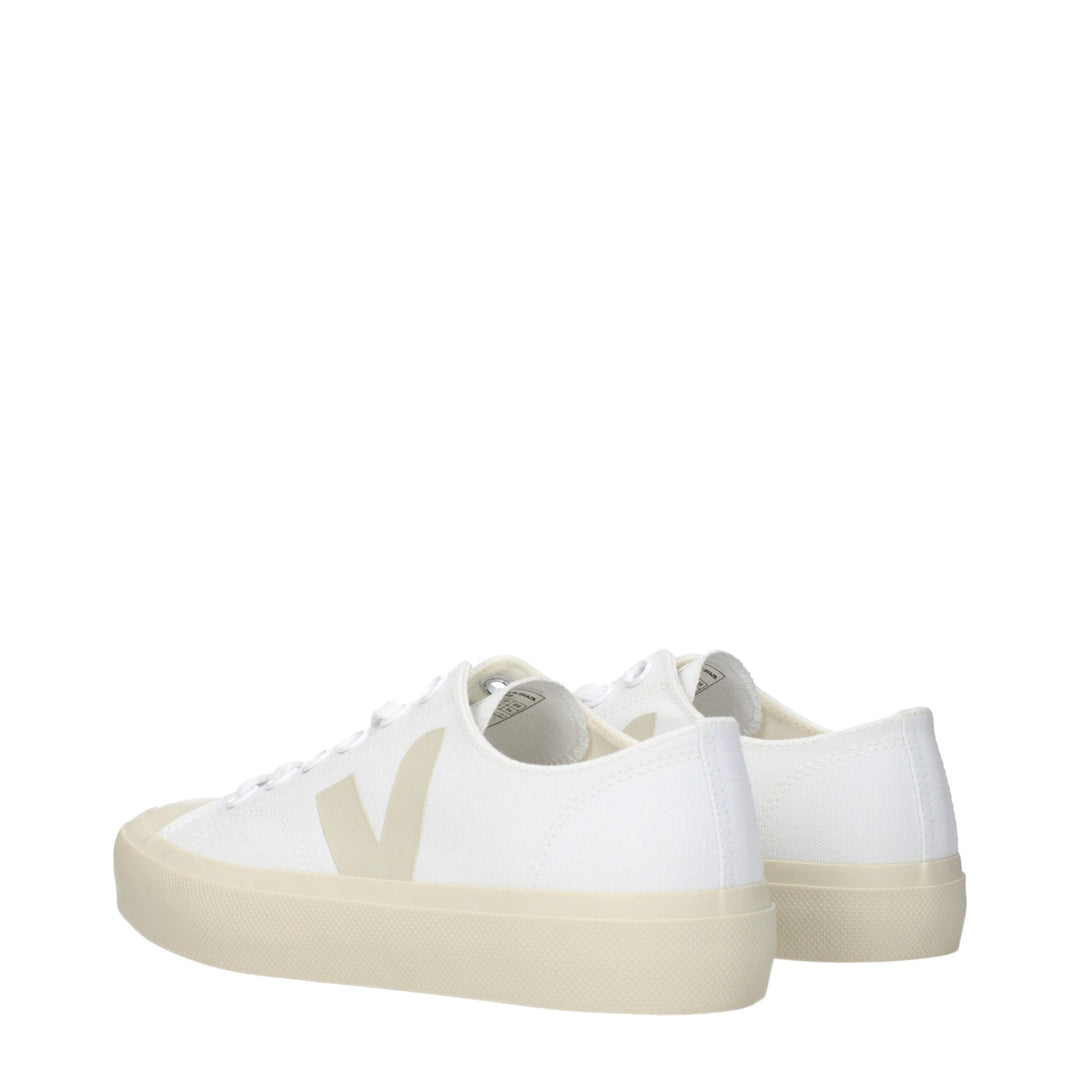 Veja Weiße Stoff-Low Tops