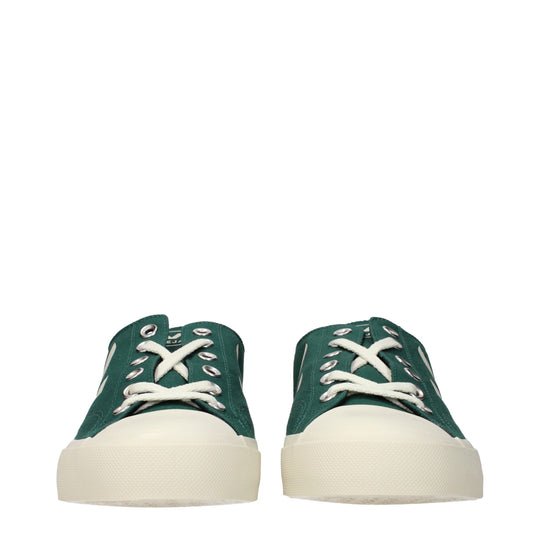 Veja Grüner Stoff Low Tops