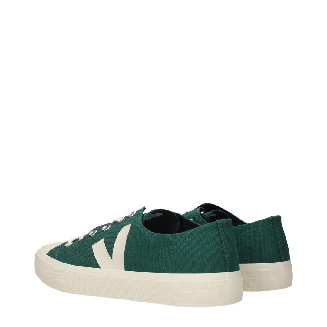 Veja Grüner Stoff Low Tops