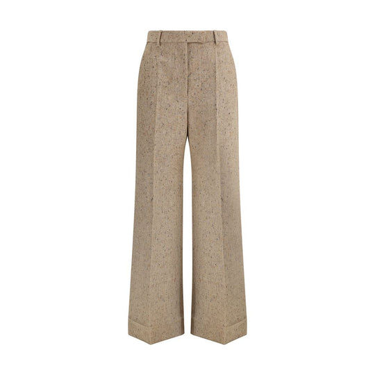 Valentino Palazzo-Hose aus Bottonato Natté