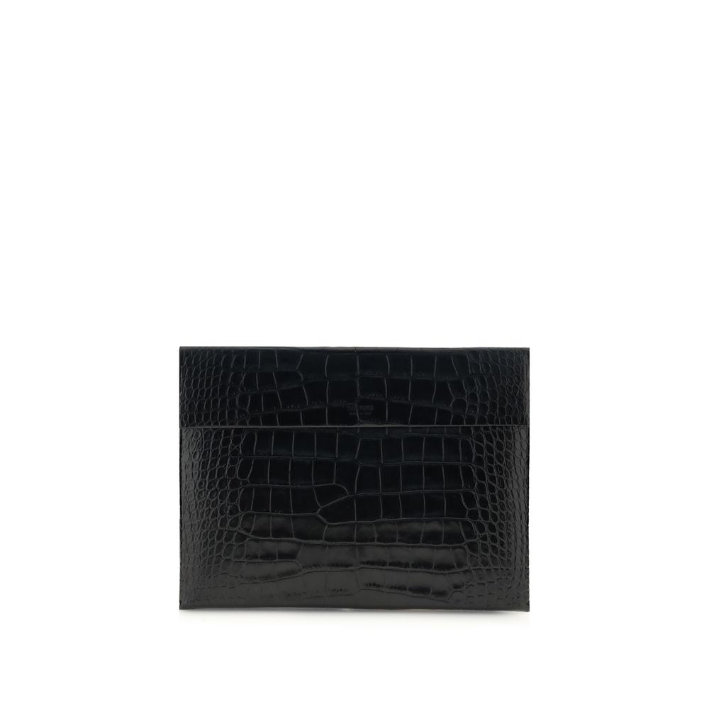 Tom Ford Lederbeutel mit Krokodildruck