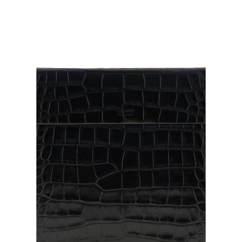 Tom Ford Lederbeutel mit Krokodildruck