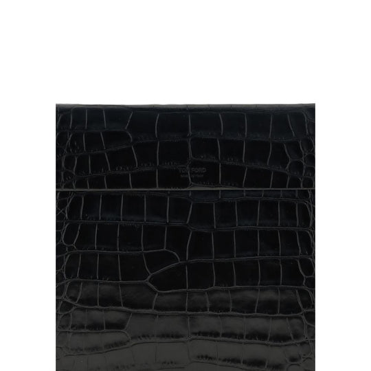 Tom Ford Lederbeutel mit Krokodildruck
