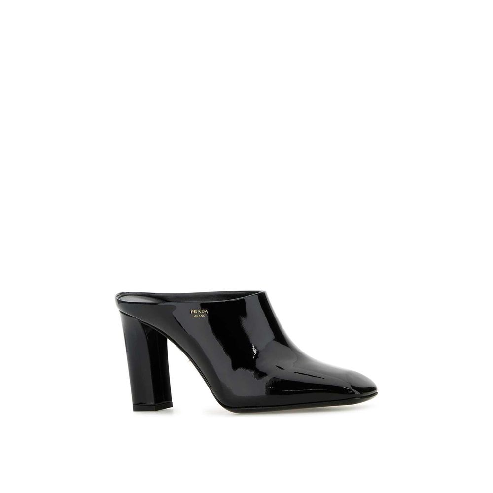 Prada Leder-Pantoletten 85mm
